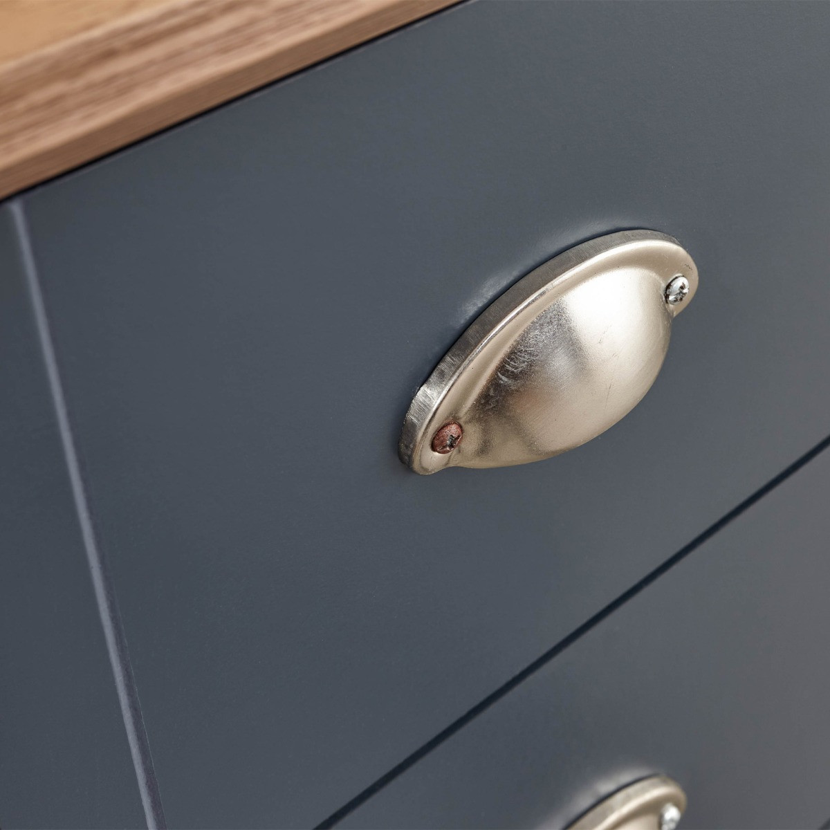 Kendal 3 Drawer Chest of Drawers - Slate Blue>