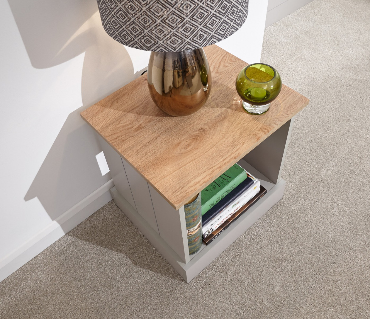 Kendal Lamp Table - Grey>
