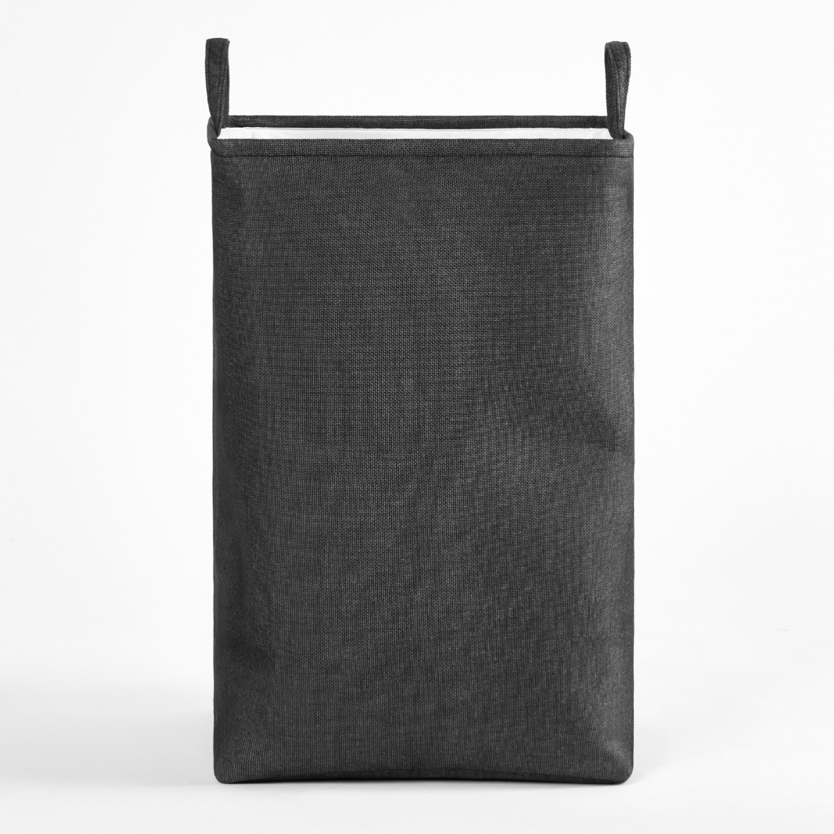 OHS Faux Linen Laundry Bag - Black>