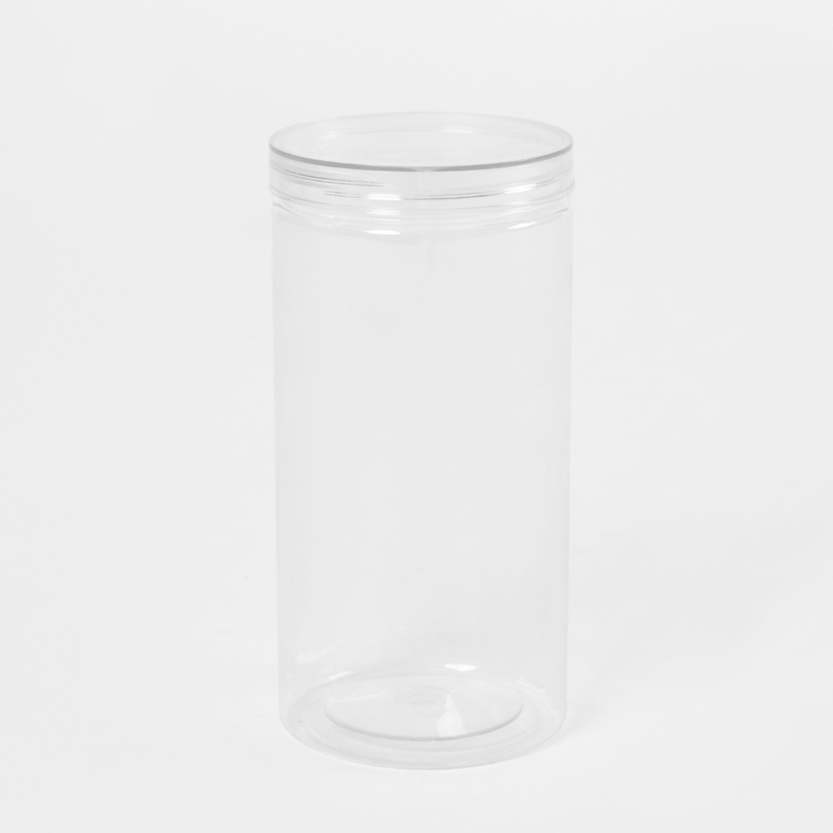 OHS Large Round Plastic Food Storage Jar - Clear>