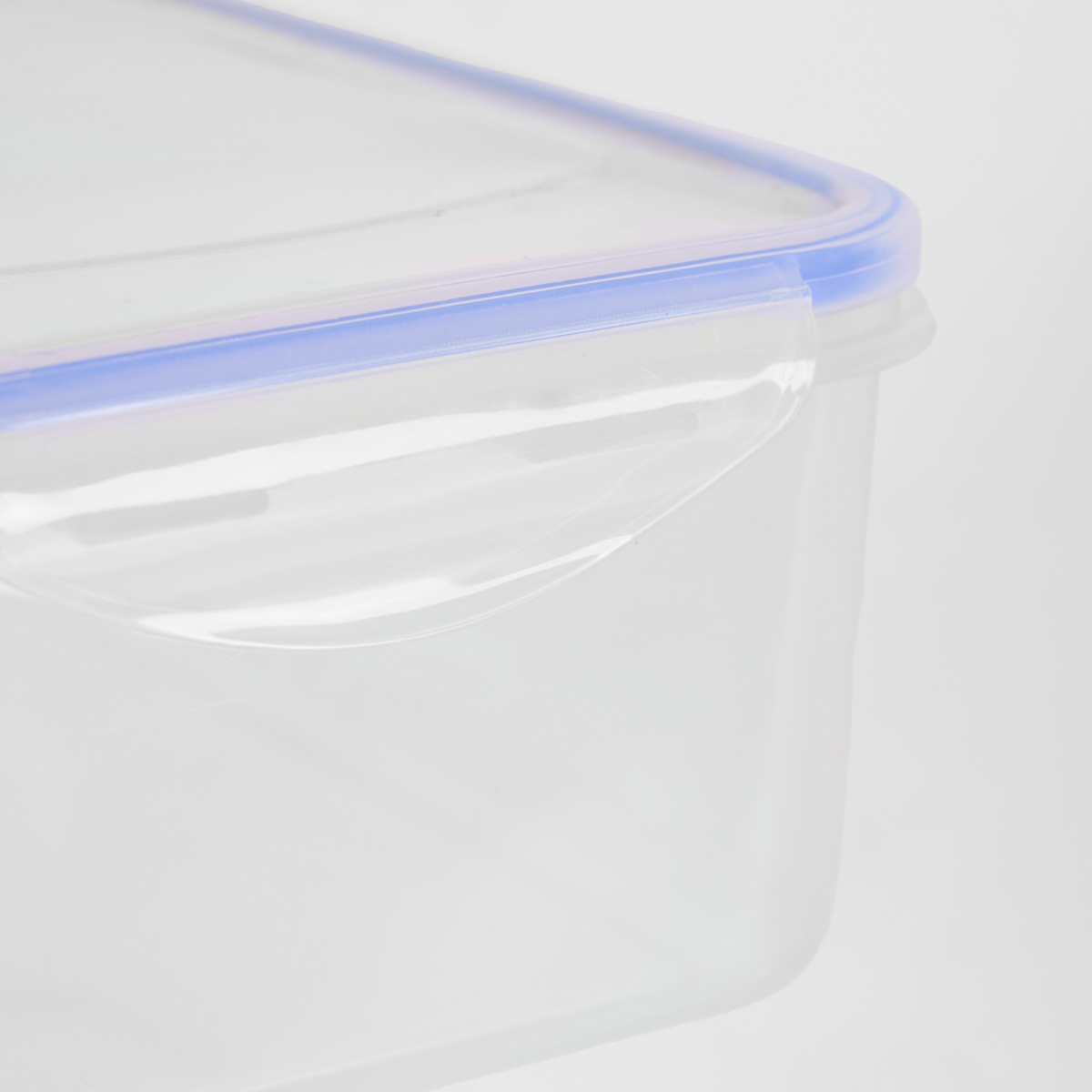  OHS Square Plastic Tupperware Set, 3 Piece - Clear>