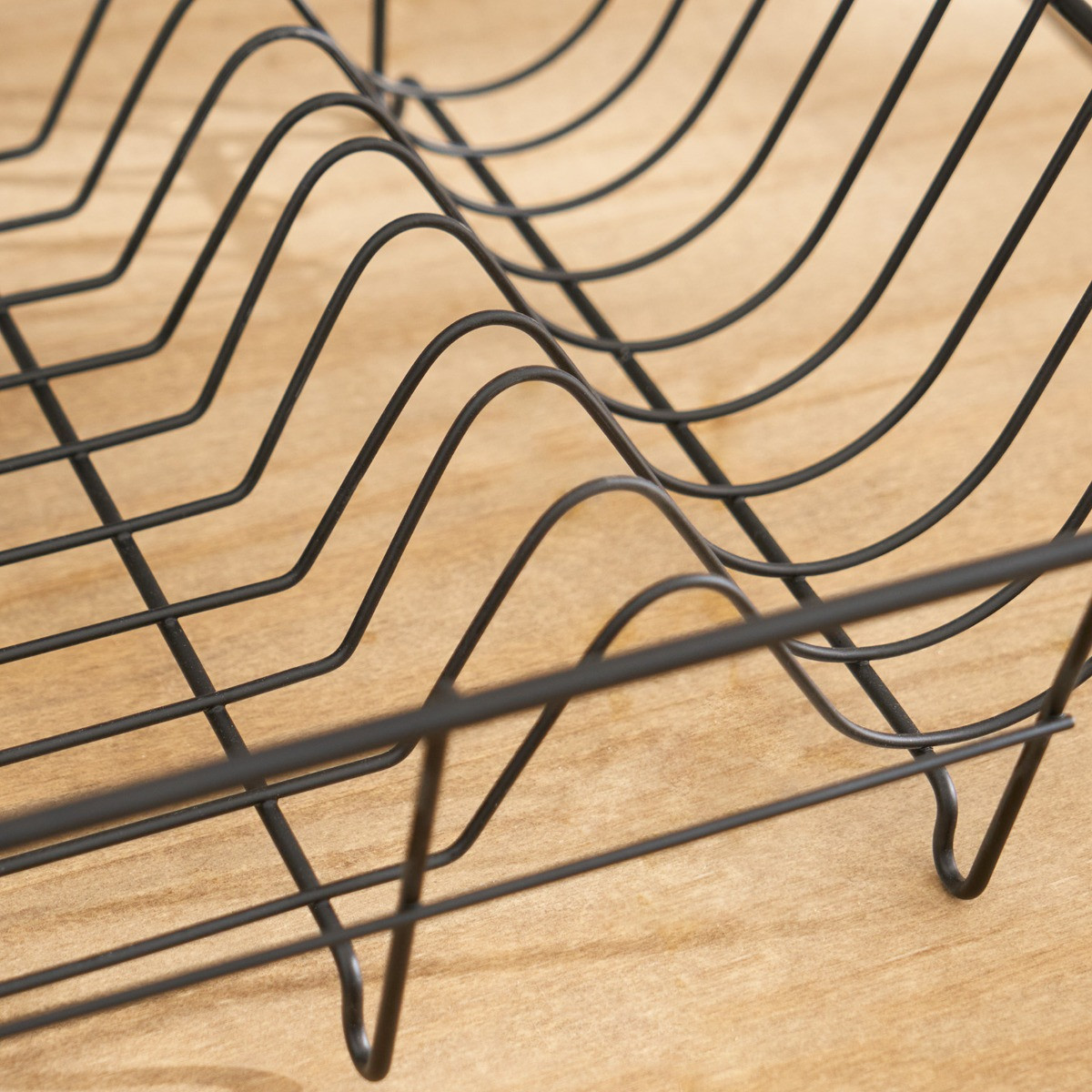 OHS Wire Dish Drainer Rack - Black>