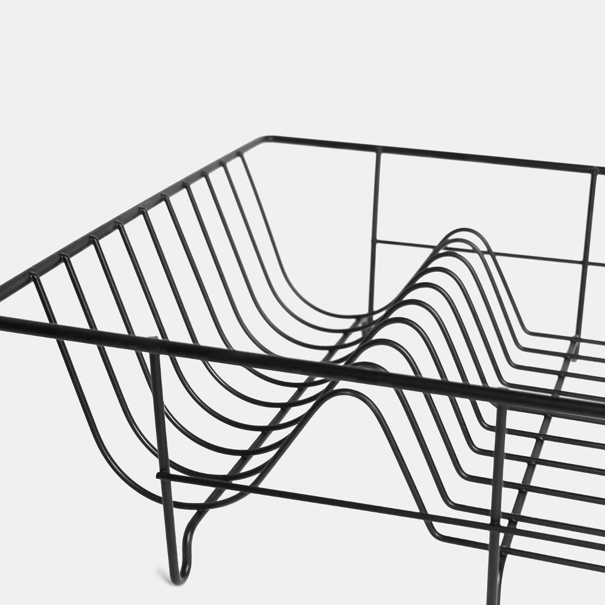 OHS Wire Dish Drainer Rack - Black>