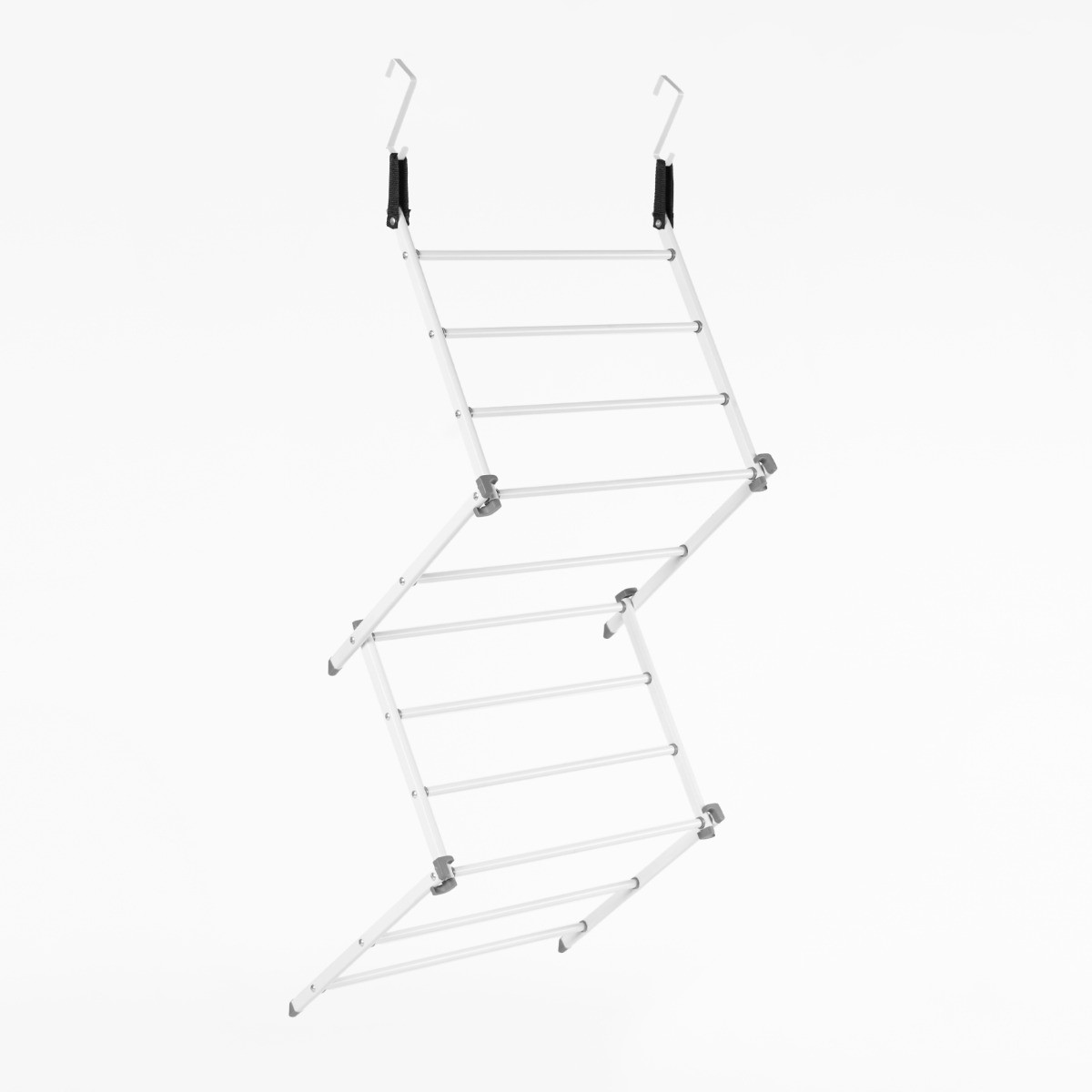 OHS 5m Over Door Concertina Airer - White>