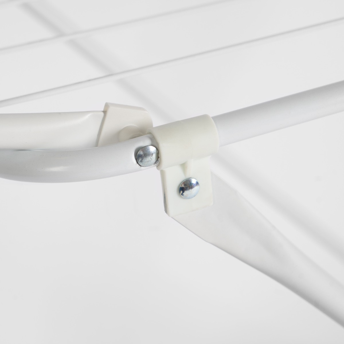 OHS 18M Stainless Steel Foldable Drying Airer - White >