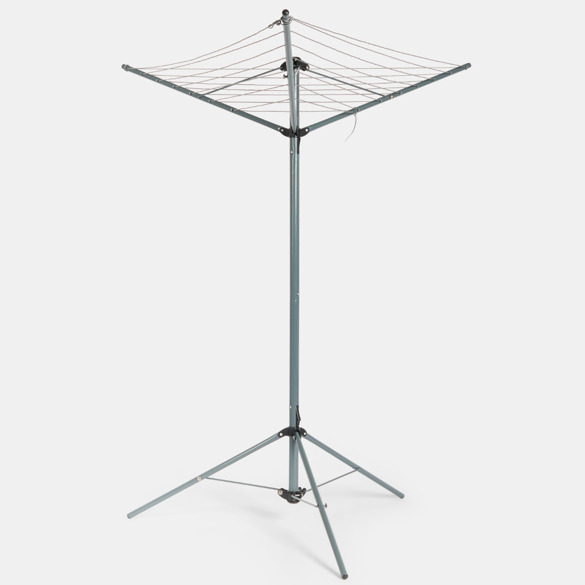OHS 3 Arm Steel Rotary Airer With Tripod - Grey>