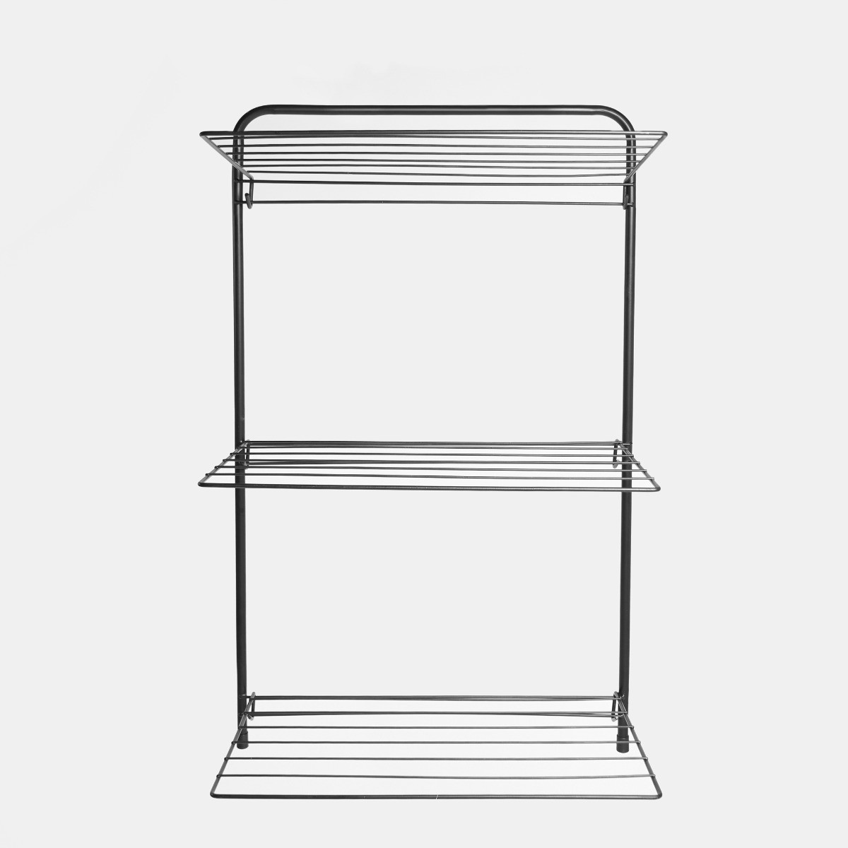 OHS Over The Door Tiered Foldable Drying Rack - Black>