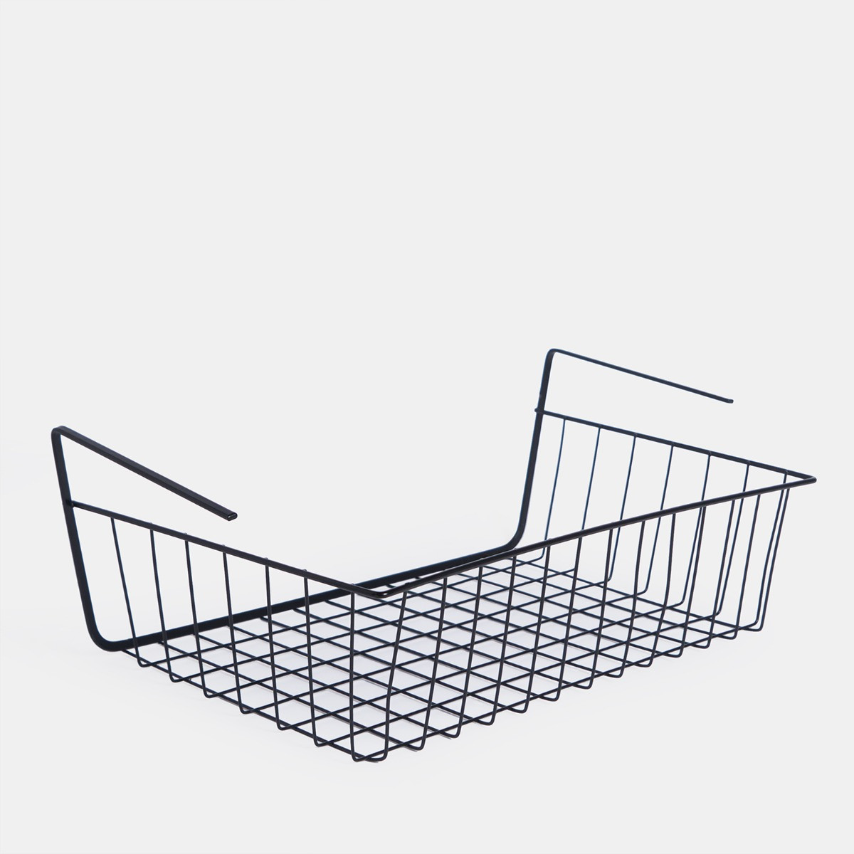 OHS Metal Wire Under Shelf Basket - Black>