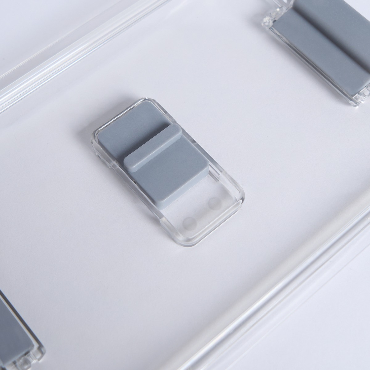 OHS Fridge Container With Removable Basket,  Medium - Grey/Clear>