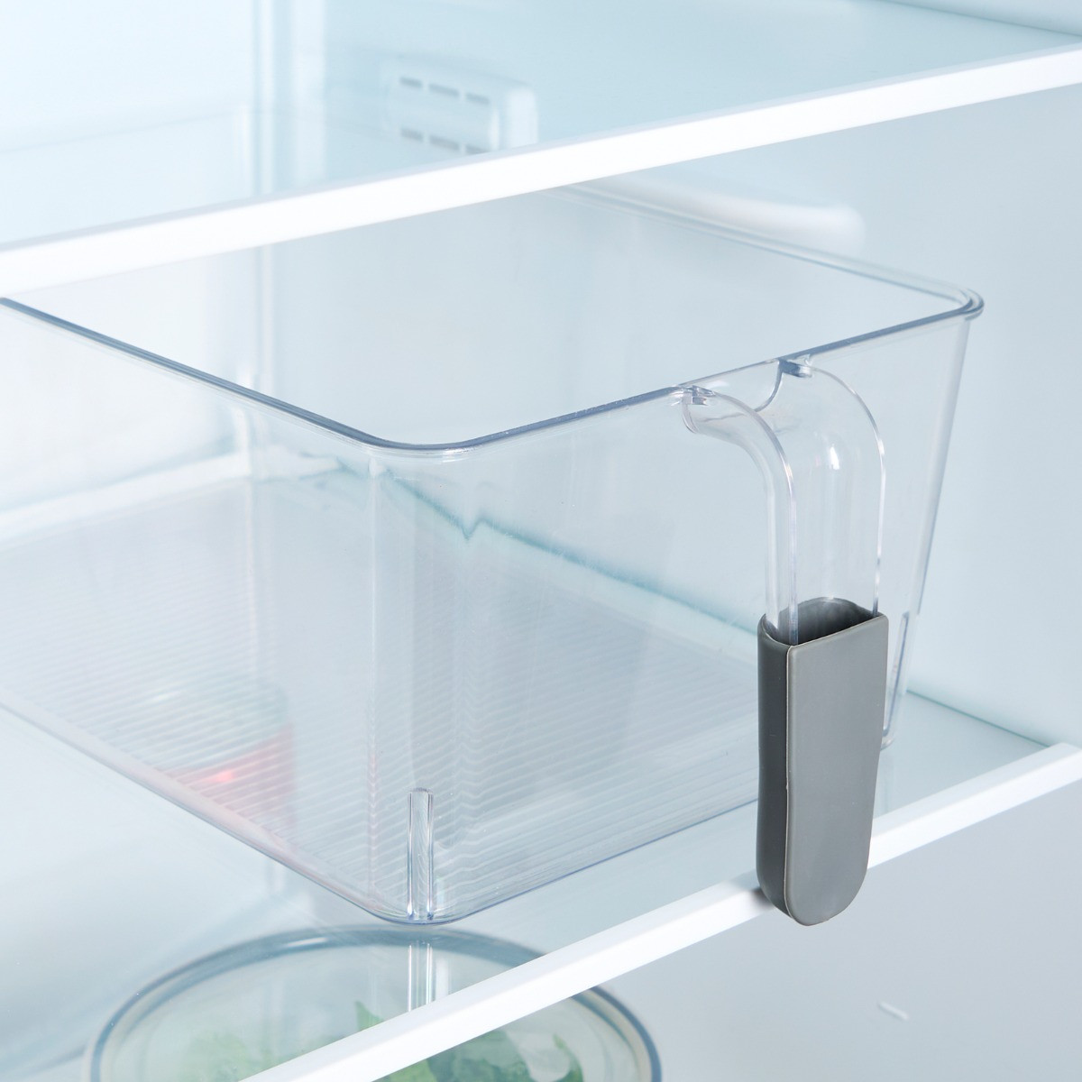 OHS Fridge Storage Tray With Handle - Clear >