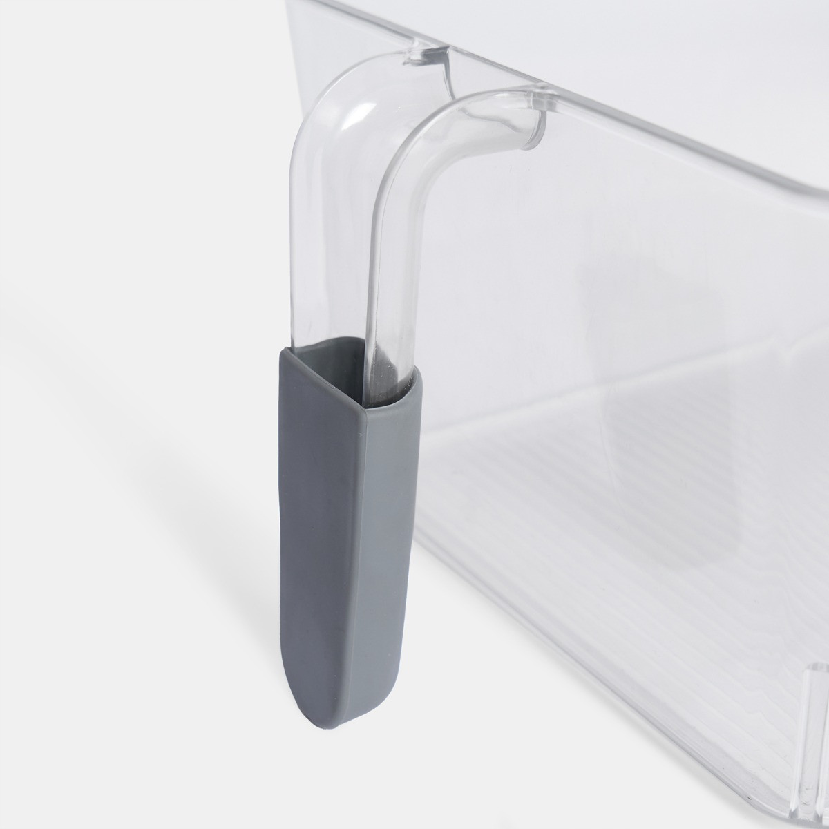 OHS Fridge Storage Tray With Handle - Clear >