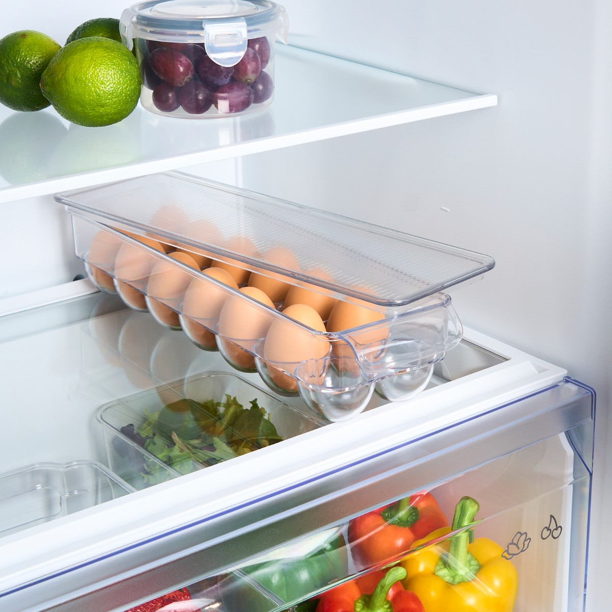 OHS Plastic Egg Storage With Lid - Clear >