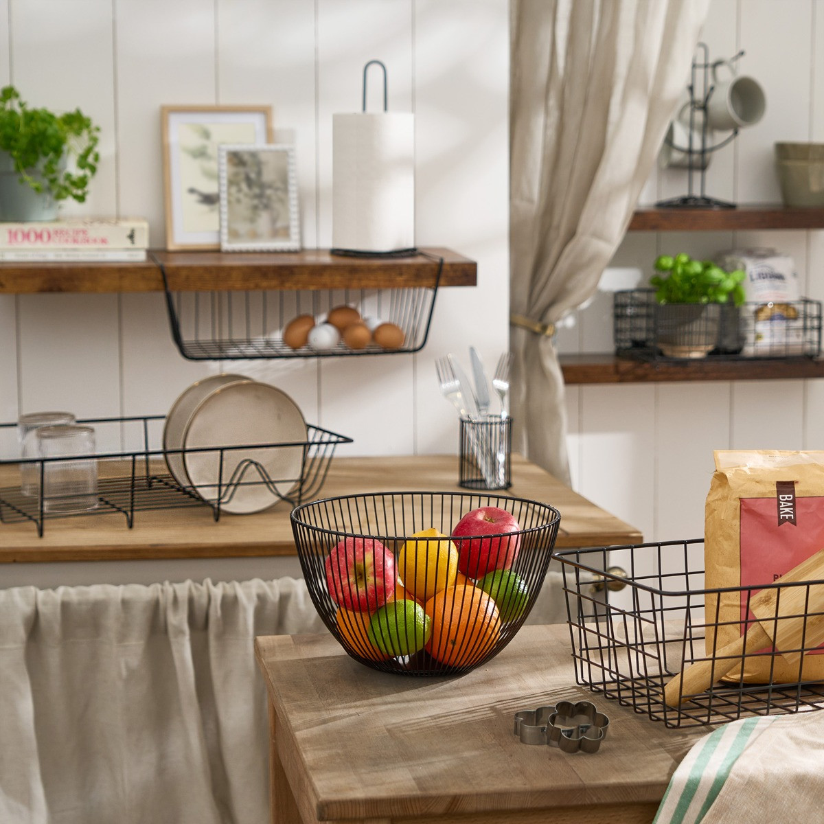 OHS Wire Cutlery Holder - Black>