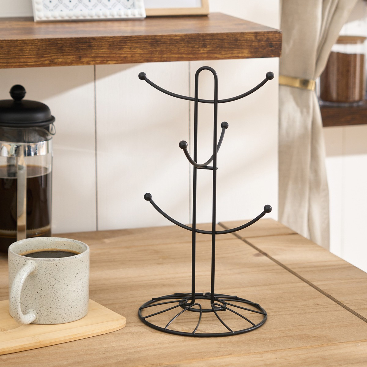 OHS Wire Mug Tree - Black>