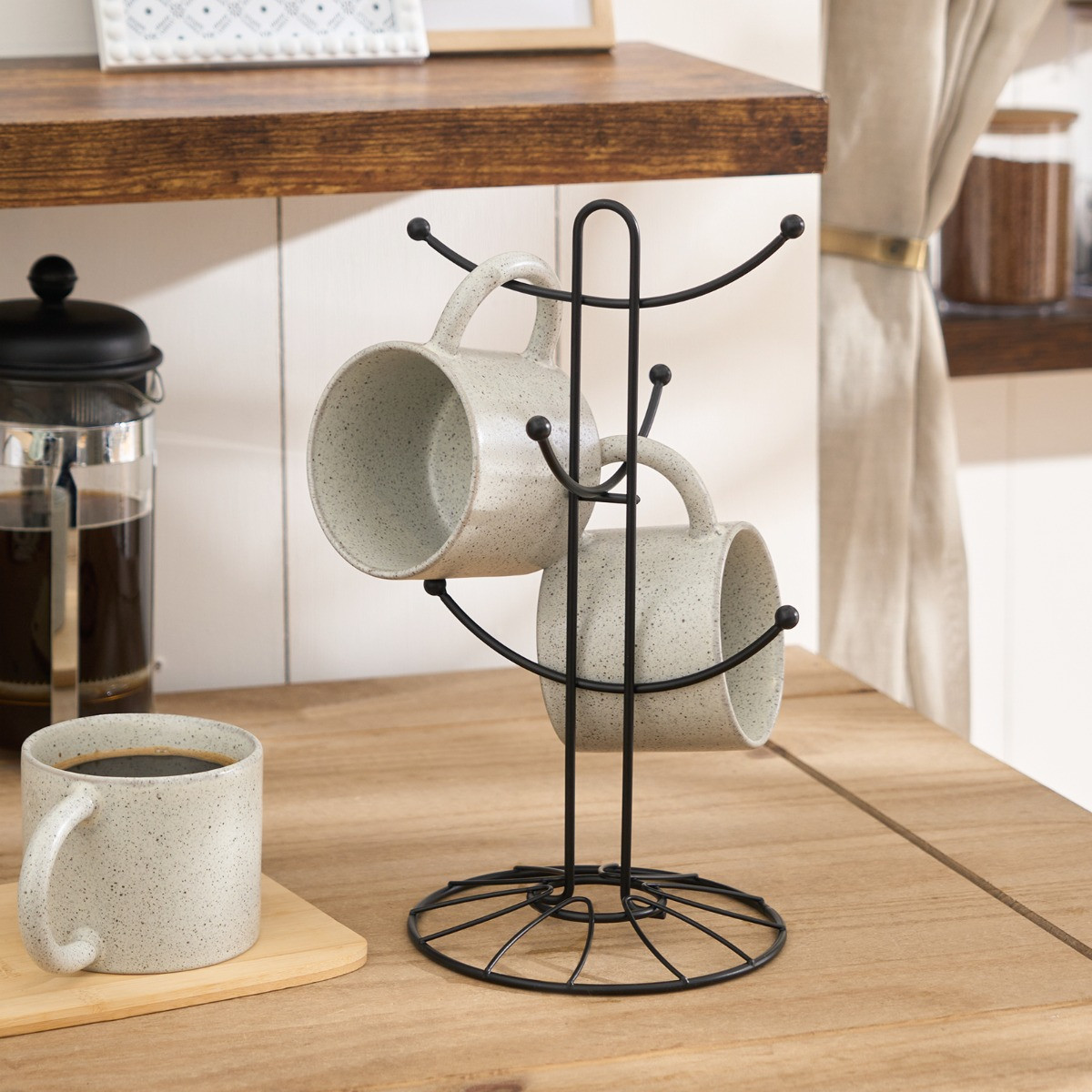 OHS Wire Mug Tree - Black>