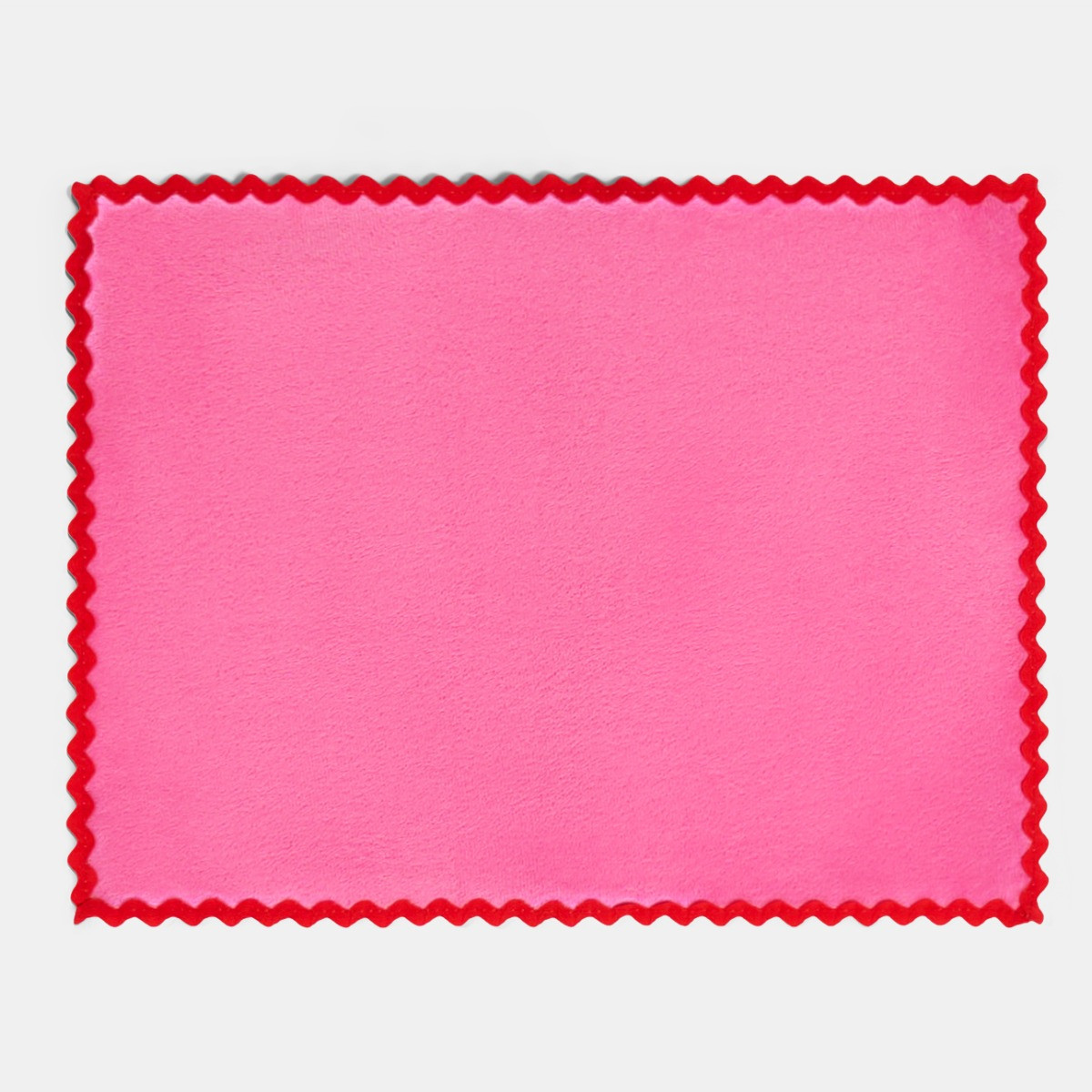 OHS Scallop Placemats, Pink/Red - 4 Pack>