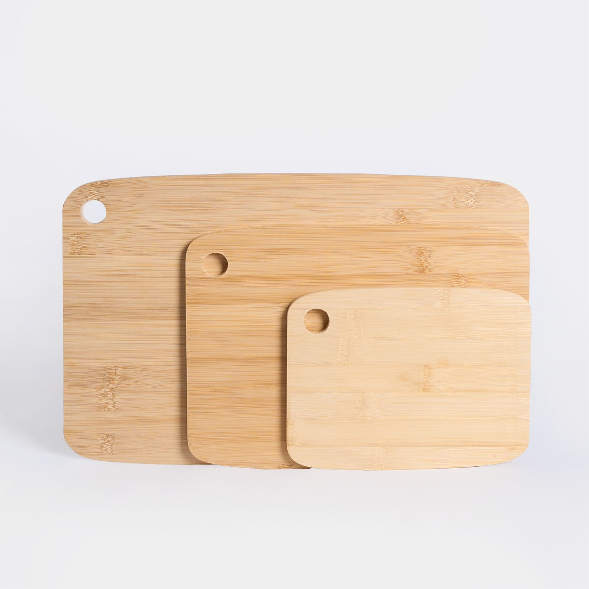 OHS Wooden Chopping Boards, Natural - 3 Pack>