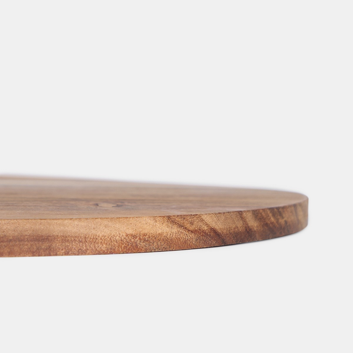 OHS Large Wooden Round Serving Tray - Natural>