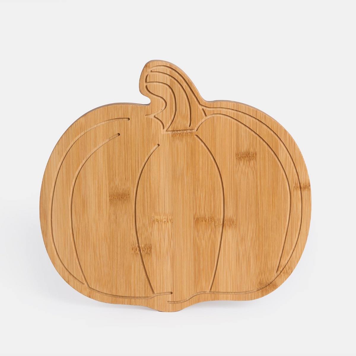OHS Wooden Pumpkin Serving Board - Natural >