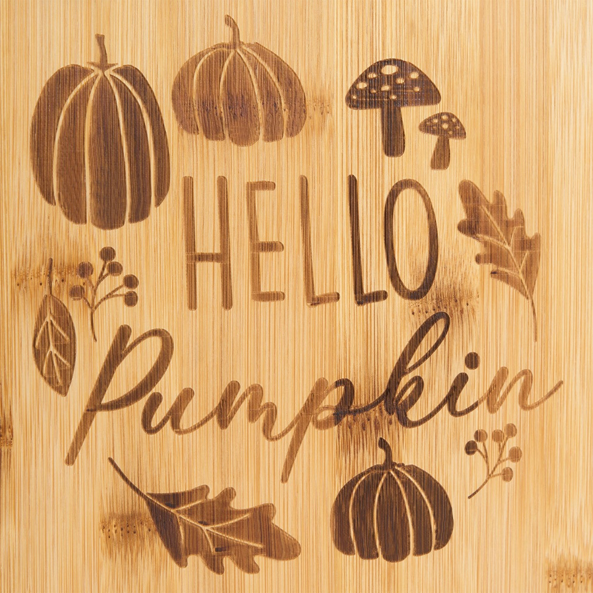 OHS Wooden Autumn Serving Board - Natural >