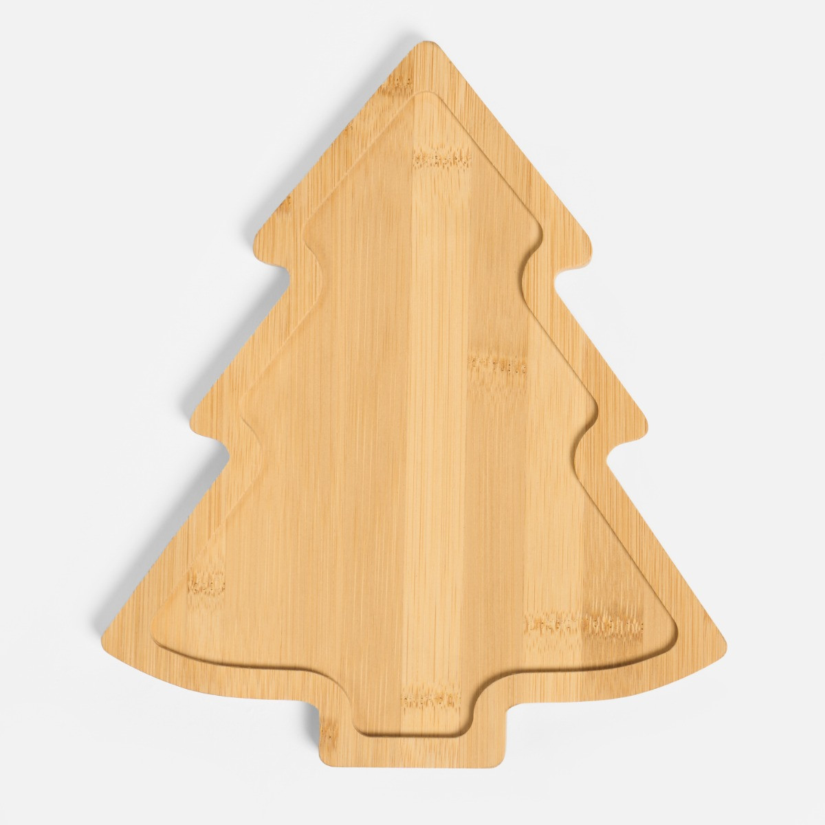 OHS Wooden Christmas Tree Plate - Natural>