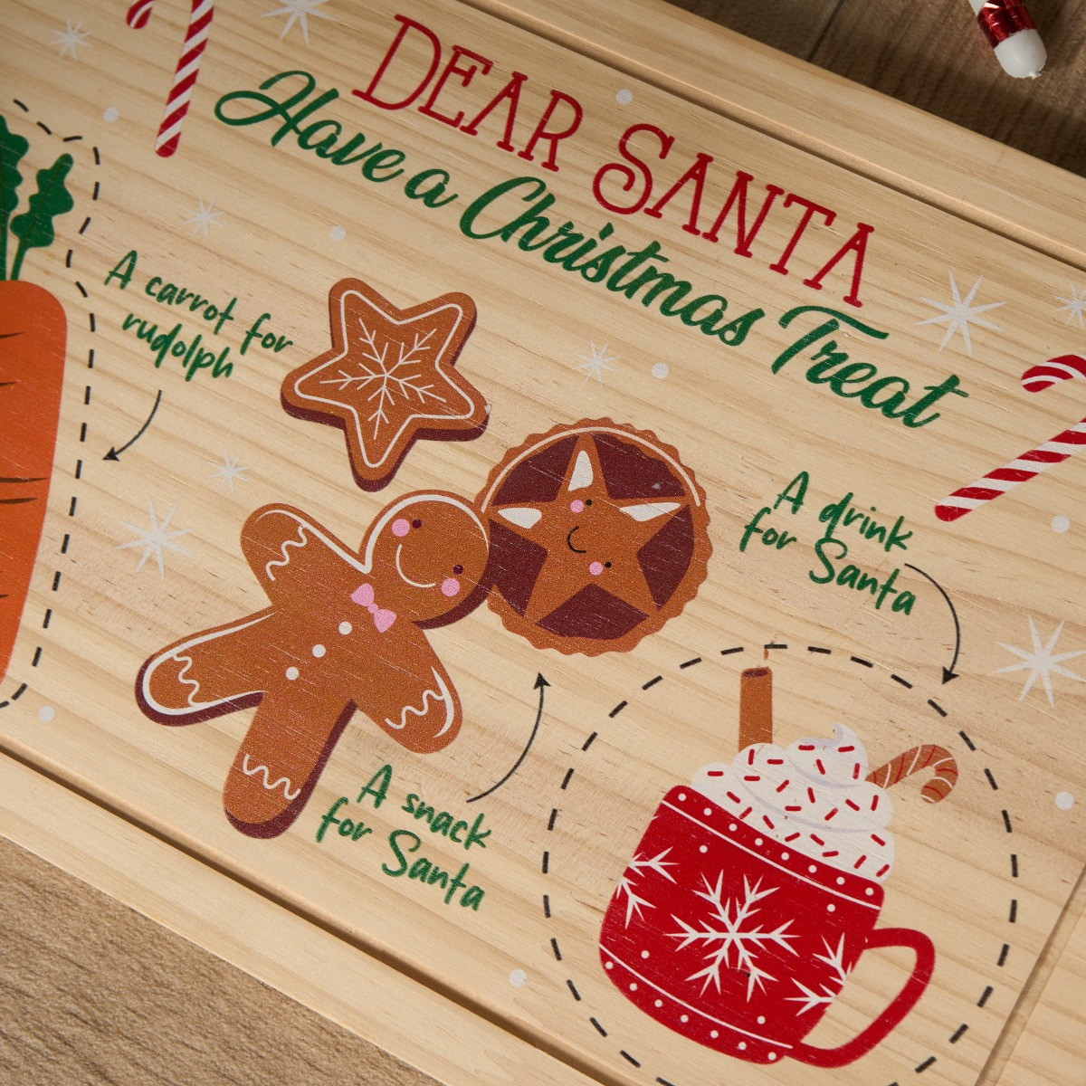 OHS Dear Santa Christmas Eve Treat Board - Natural>