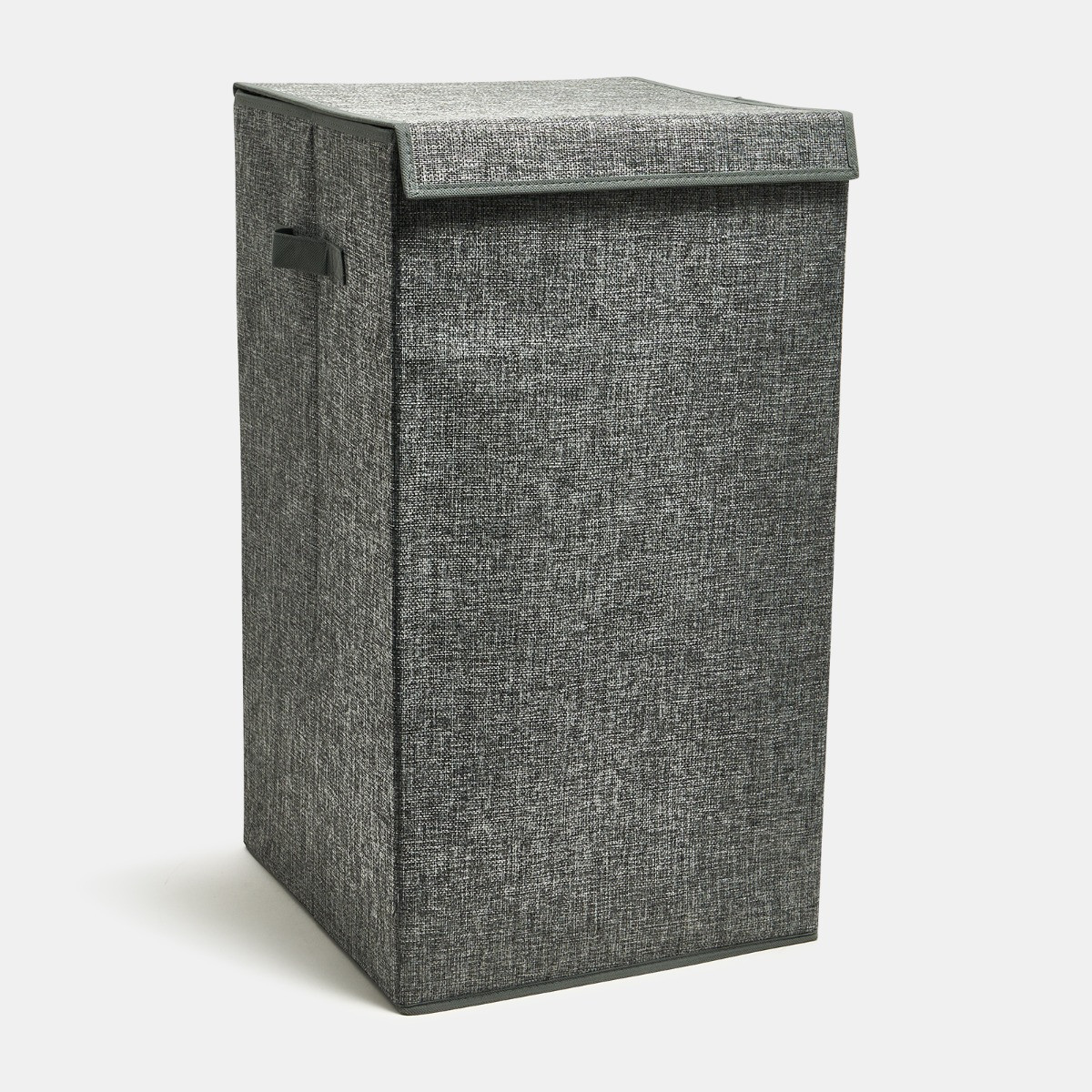 OHS Linen Look Collapsible Laundry Basket - Grey>