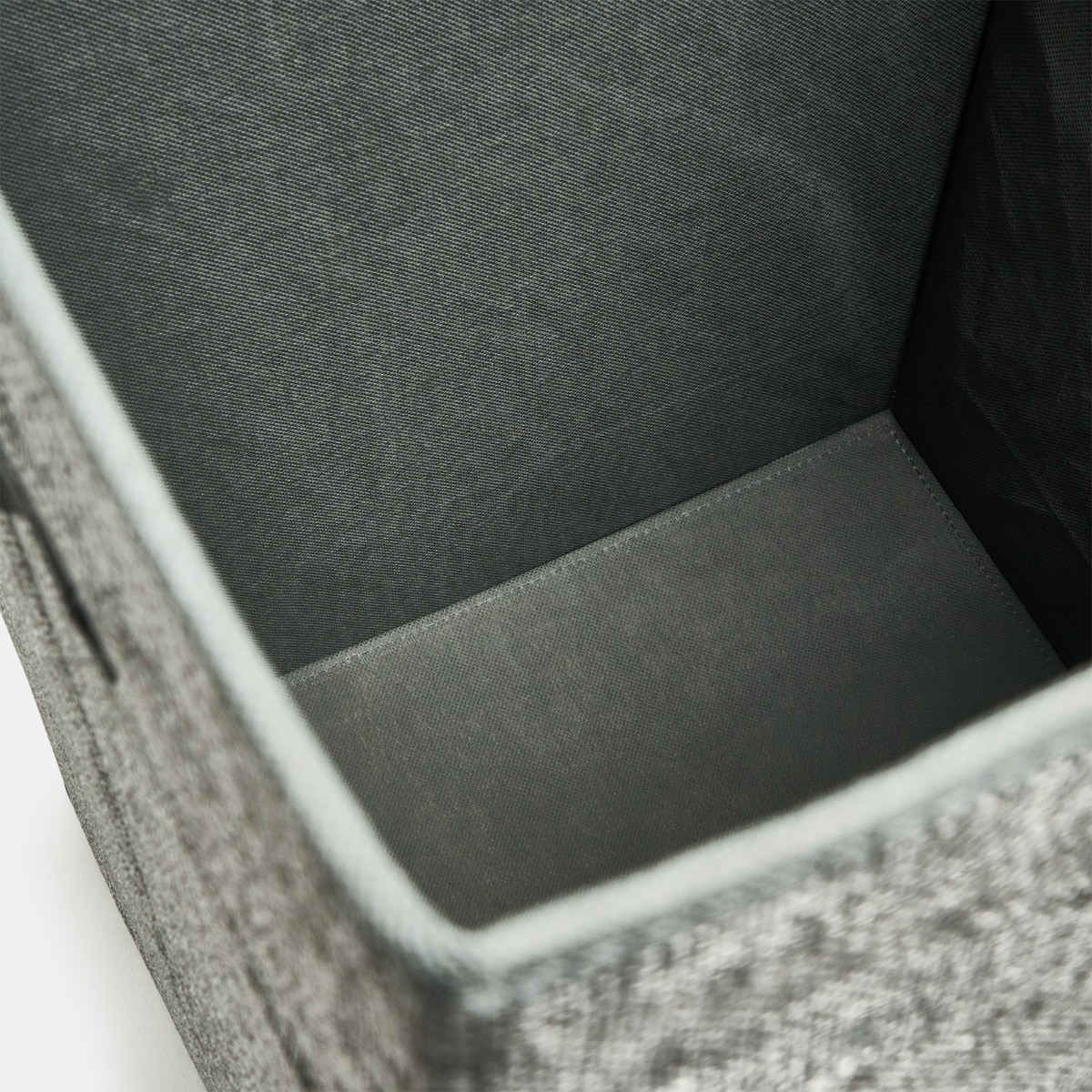 OHS Linen Look Collapsible Laundry Basket - Grey>