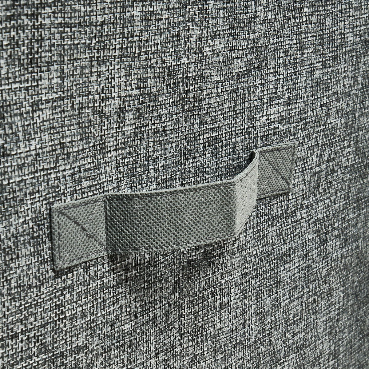 OHS Linen Look Collapsible Laundry Basket - Grey>