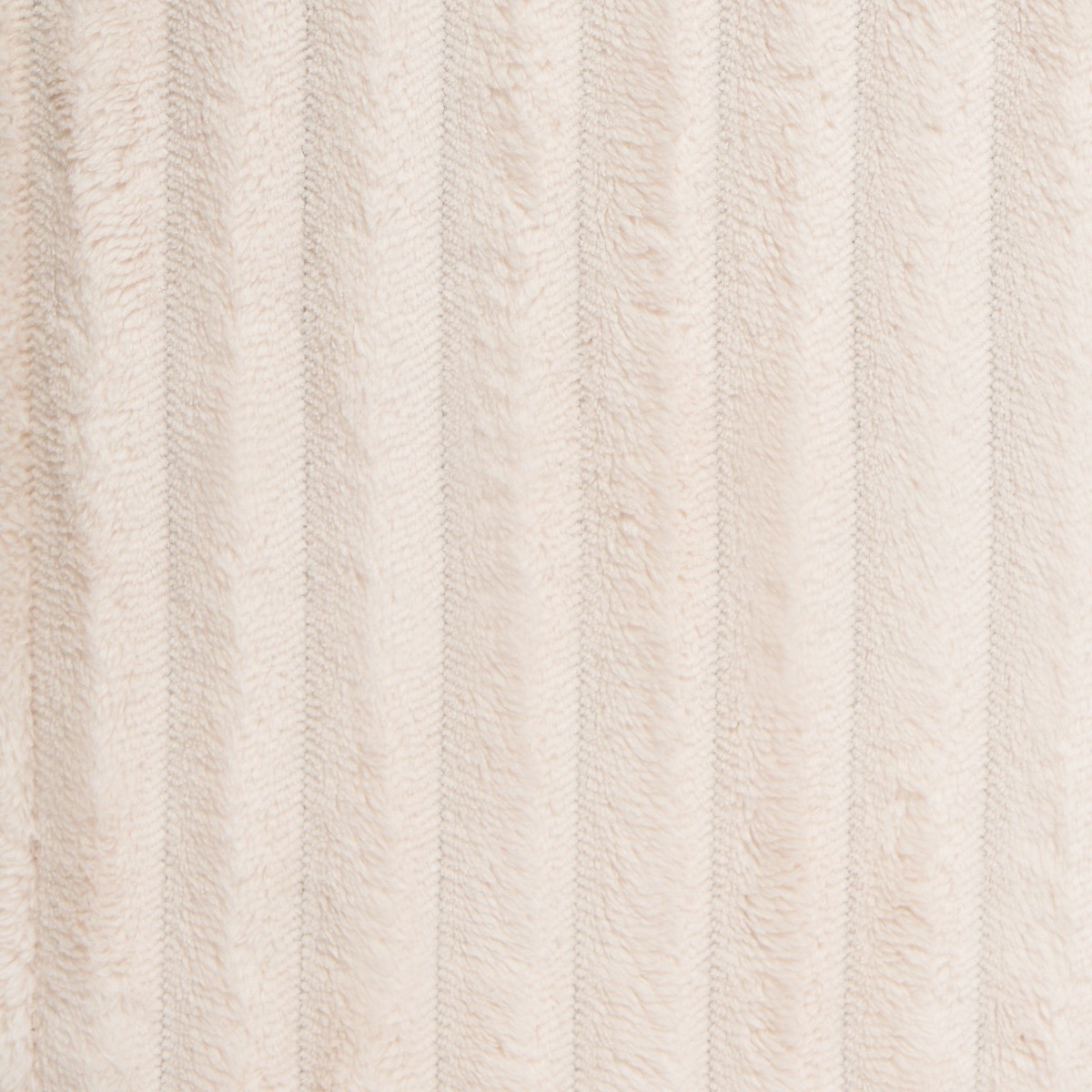 OHS Ribbed Faux Fur Foldable Laundry Basket - Cream>