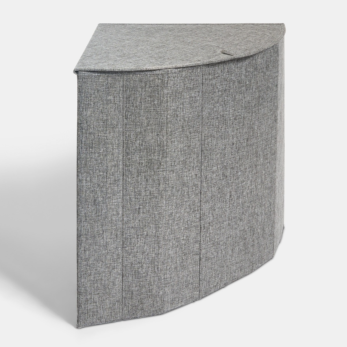 OHS Foldable Corner Laundry Basket - Grey>