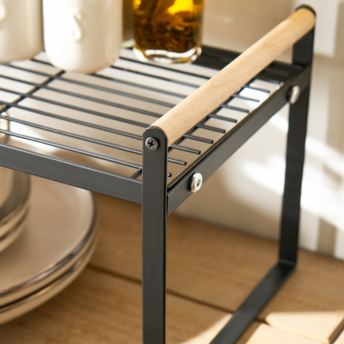 OHS Wire Kitchen Shelf - Black>