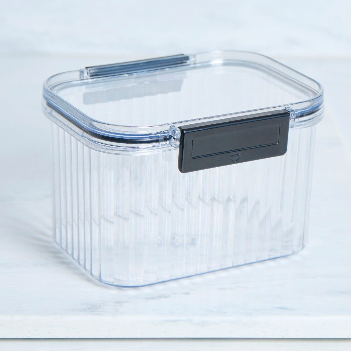 OHS Small Plastic Clip Lock Storage Container - Clear>