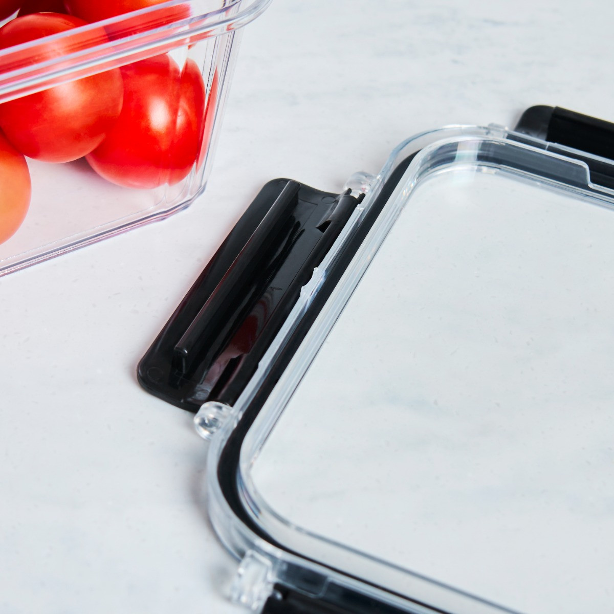 OHS Clip Lock Plastic Storage Container Set, Clear - 3 Pack>