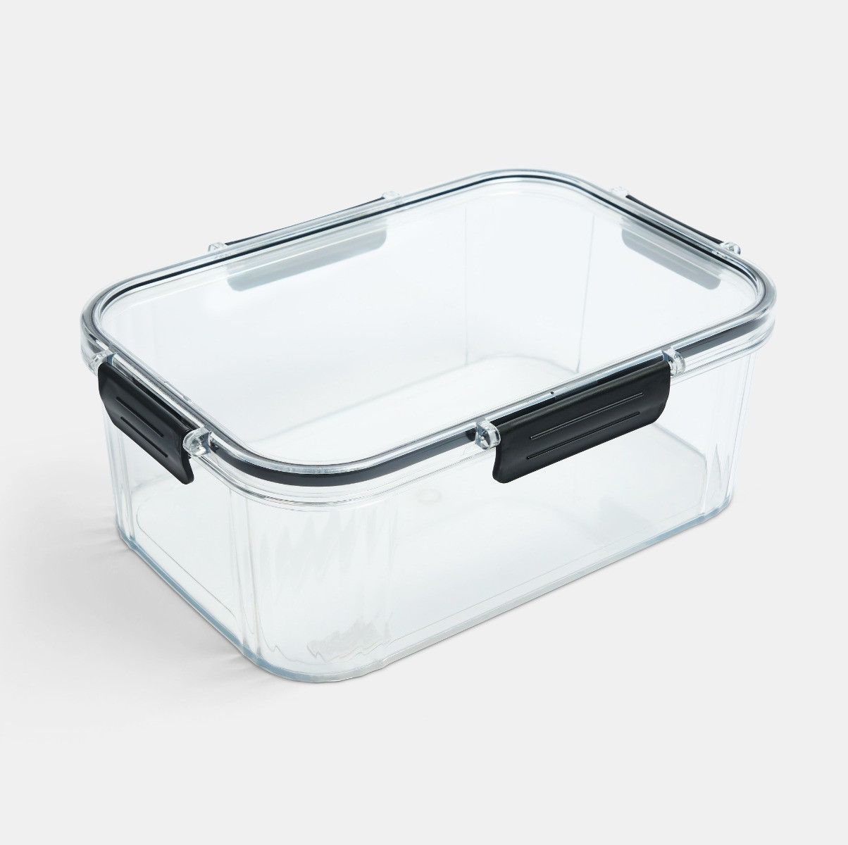 OHS Clip Lock Plastic Storage Container Set, Clear - 3 Pack>