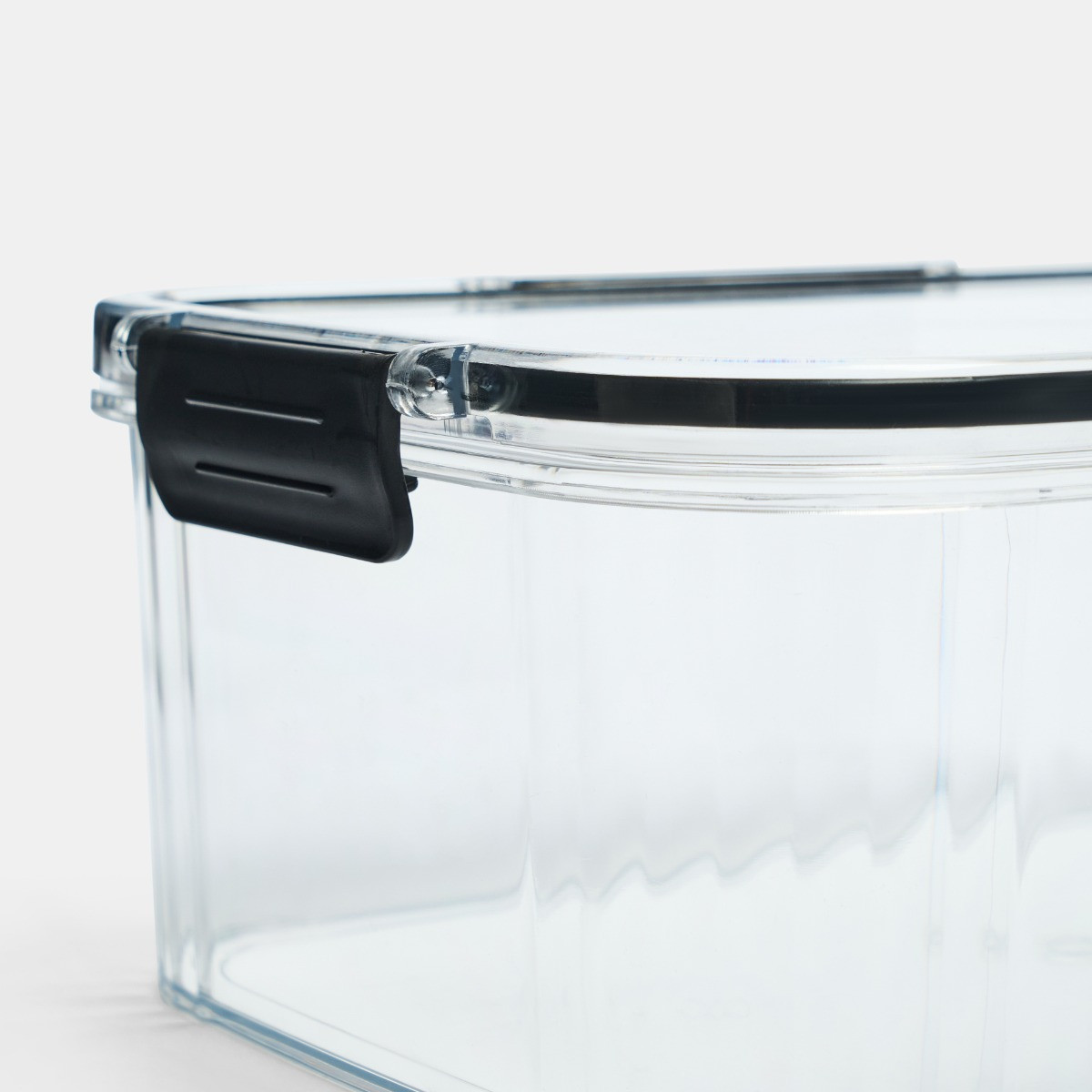 OHS Clip Lock Plastic Storage Container Set, Clear - 3 Pack>