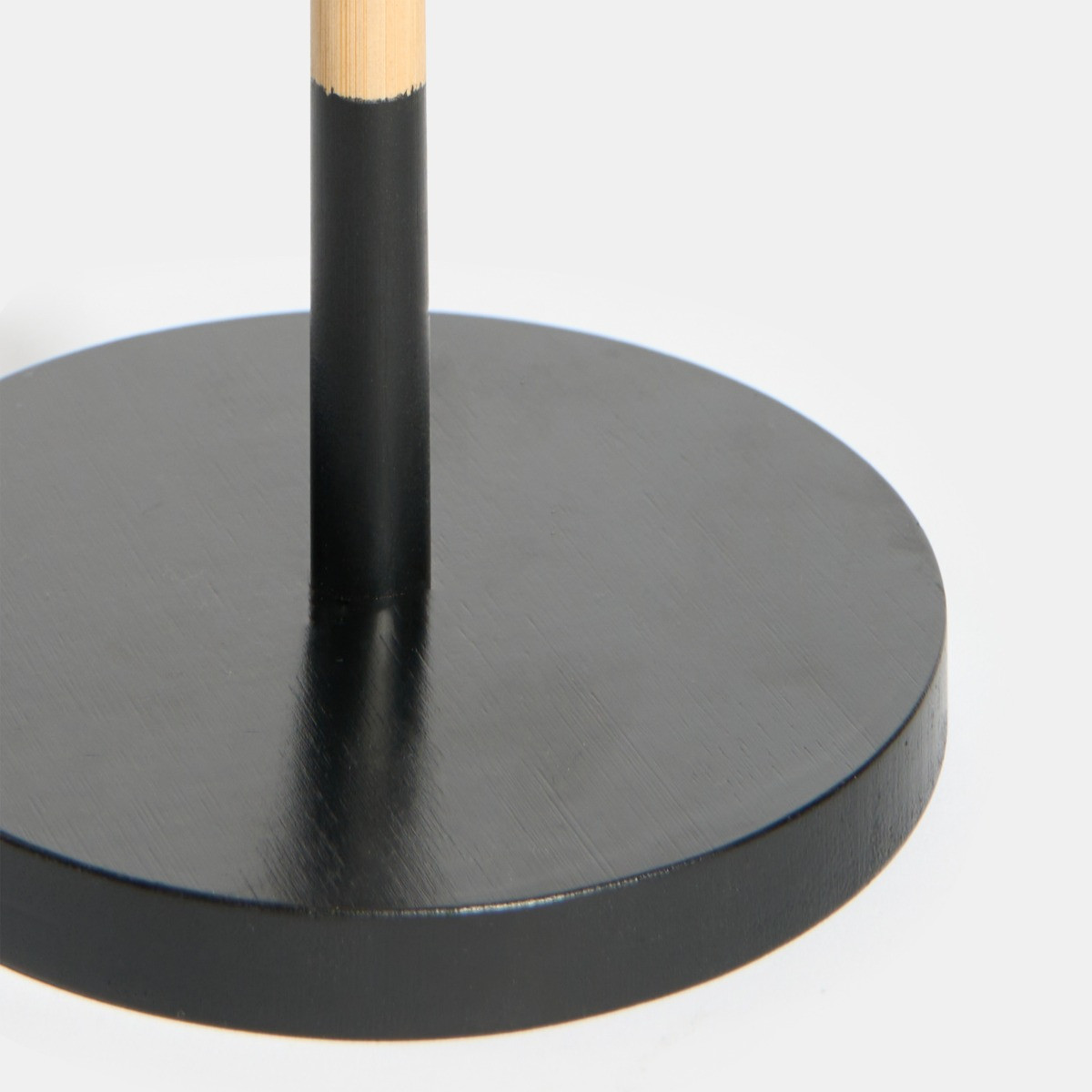 OHS Bamboo Kitchen Roll Holder - Black/Natural>