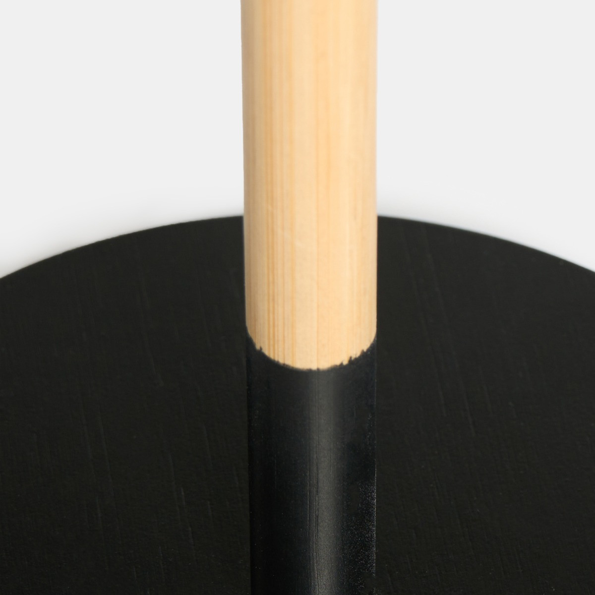 OHS Bamboo Kitchen Roll Holder - Black/Natural>