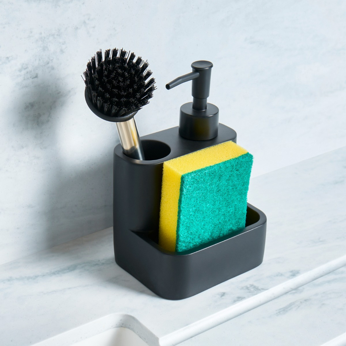 OHS Kitchen Sink Soap Dispenser - Black>