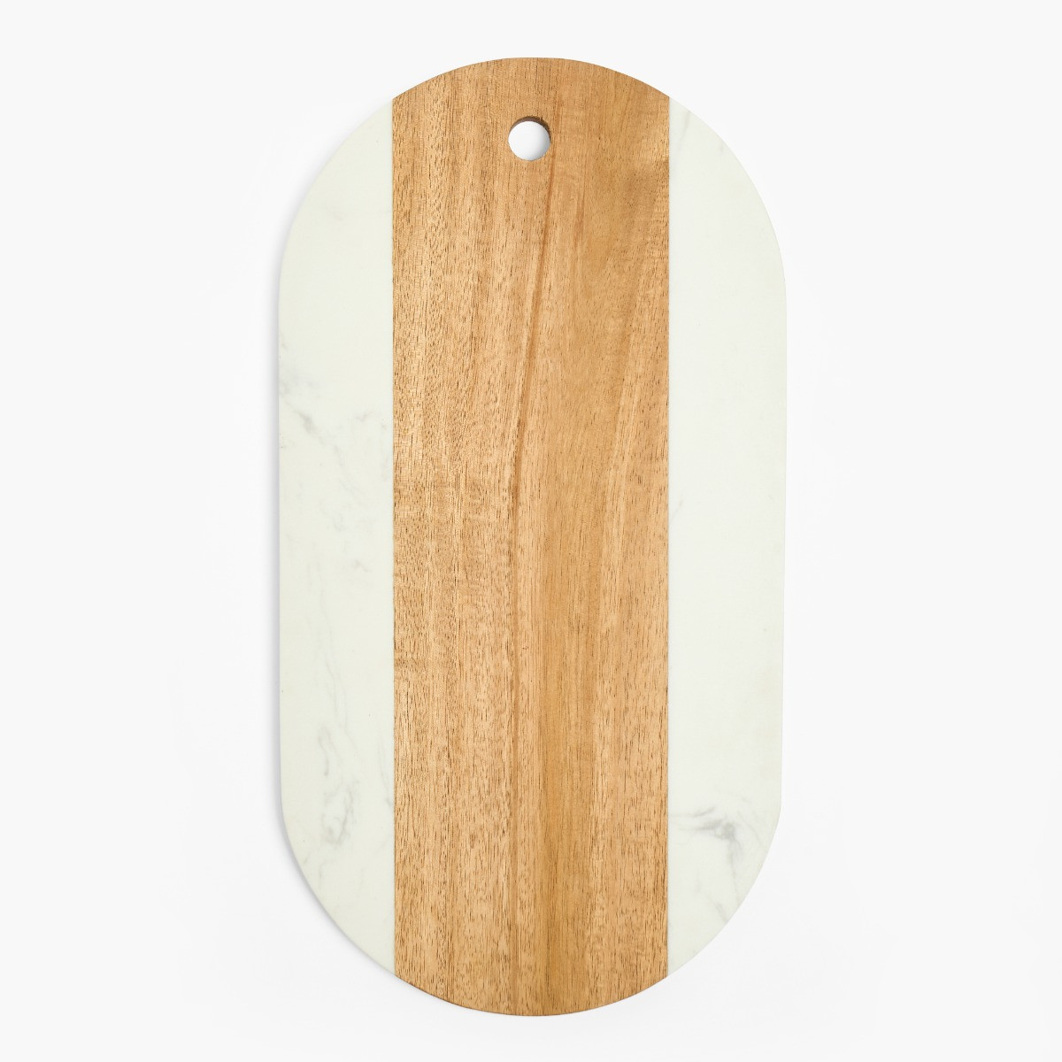 OHS Marble & Acacia Cheeseboard - Natural/White>