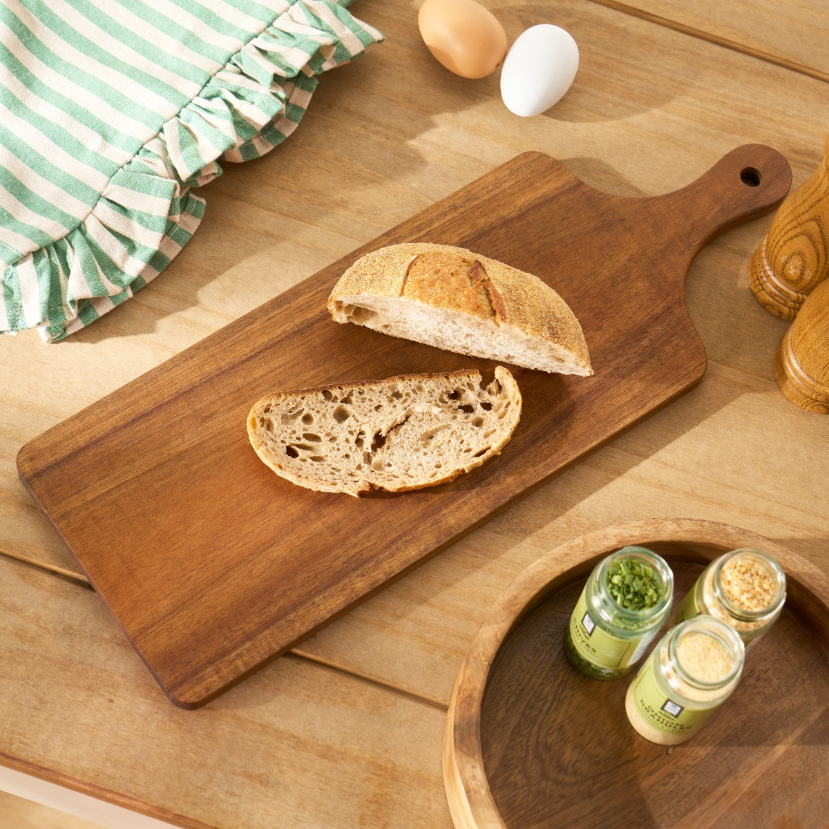 OHS Acacia Wooden Cutting Board - Natural>