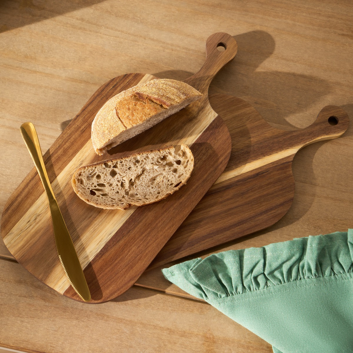 OHS 2 Pack Acacia Wooden Cutting Board - Natural>