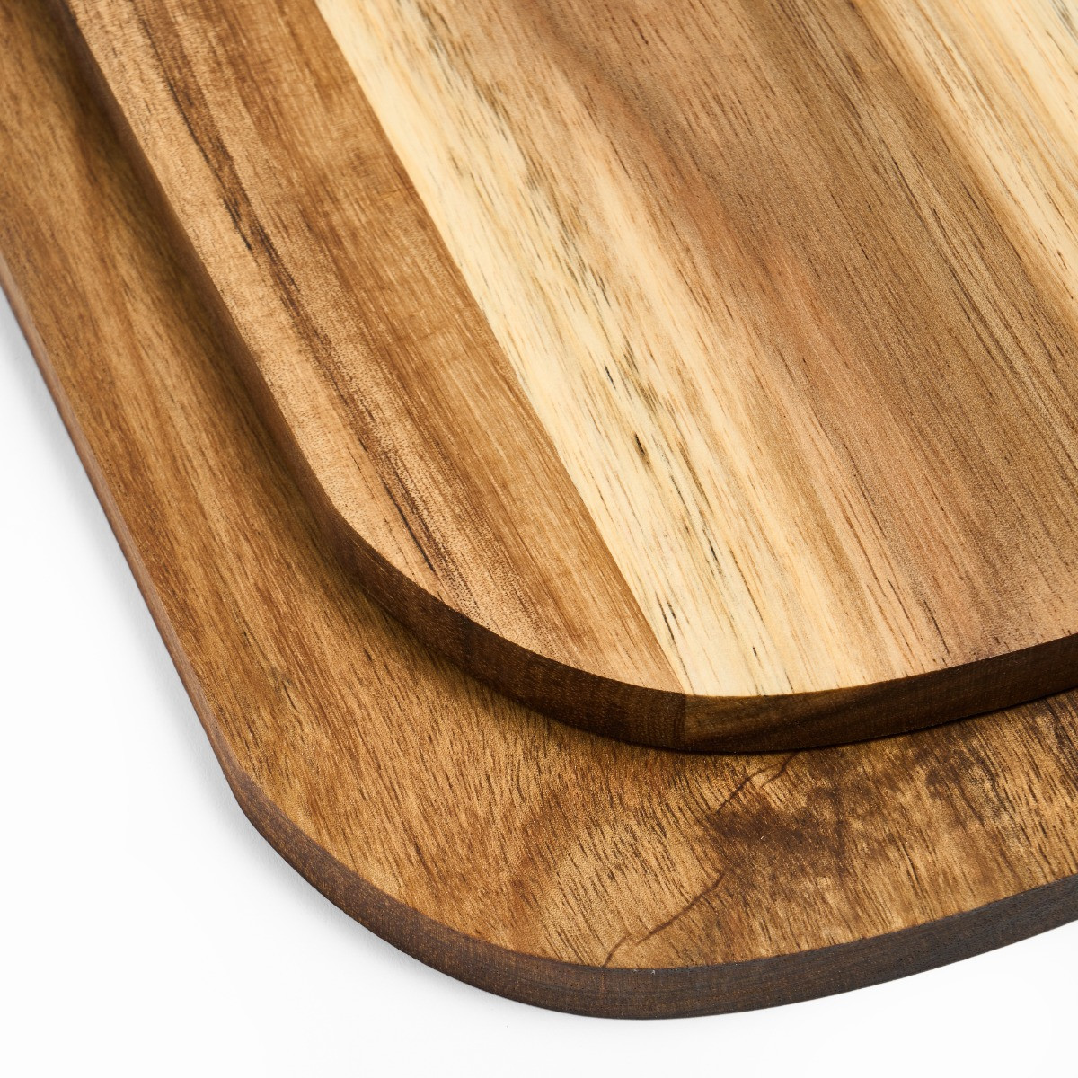 OHS 2 Pack Acacia Wooden Cutting Board - Natural>