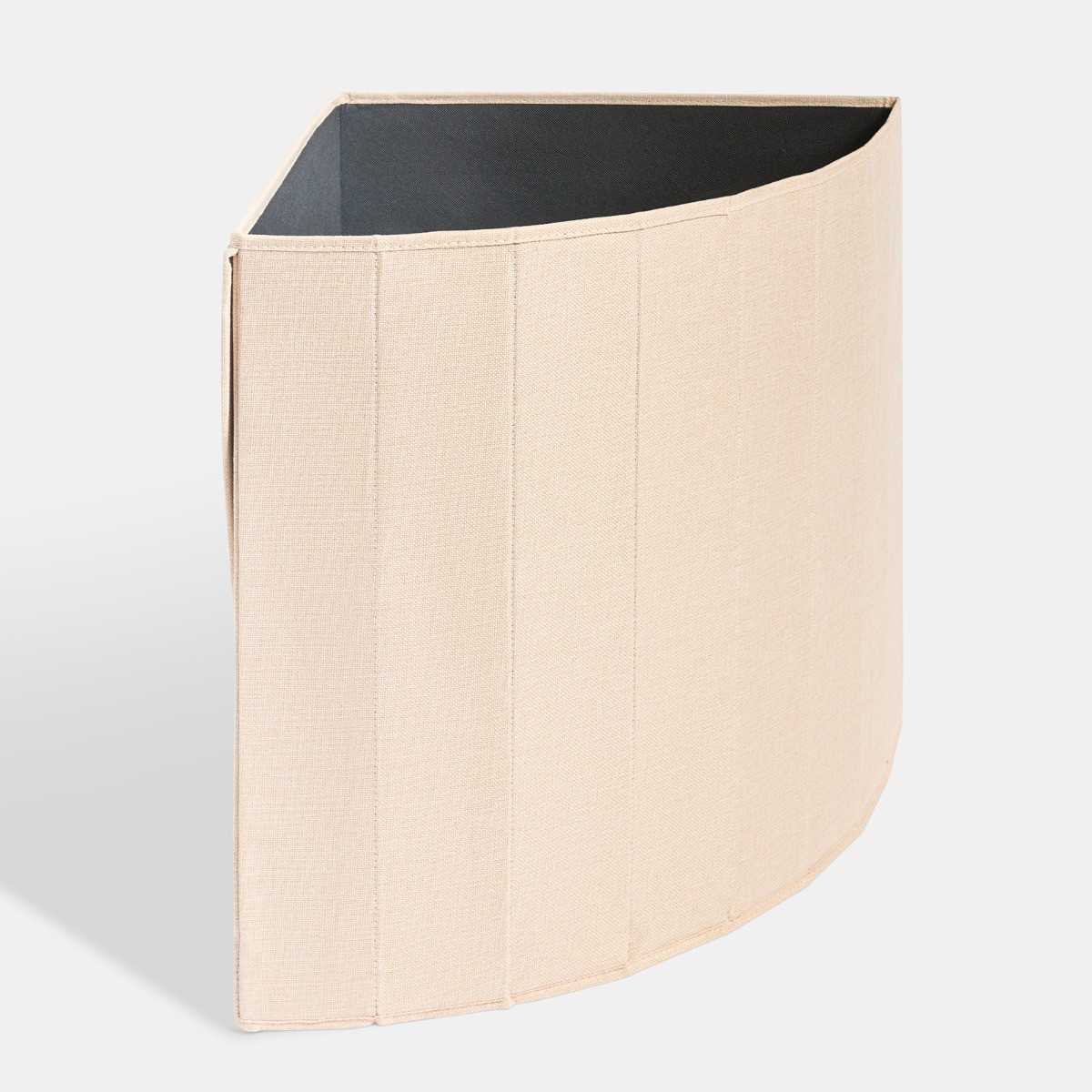 OHS Foldable Corner Laundry Basket - Natural>