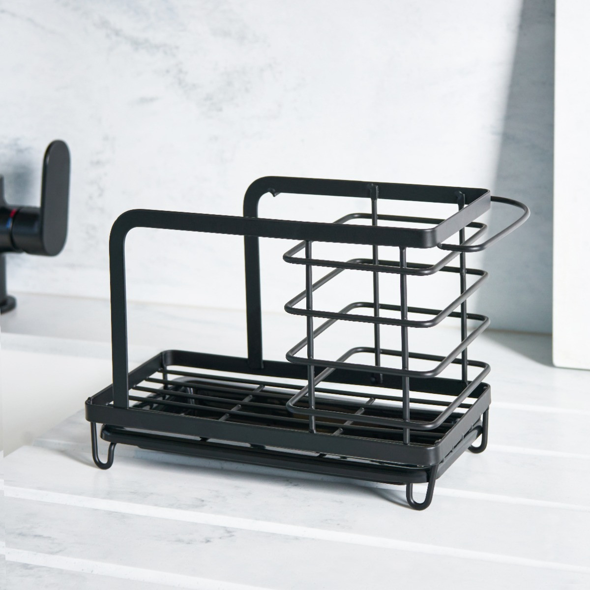 OHS Wire Sink Organiser - Black>
