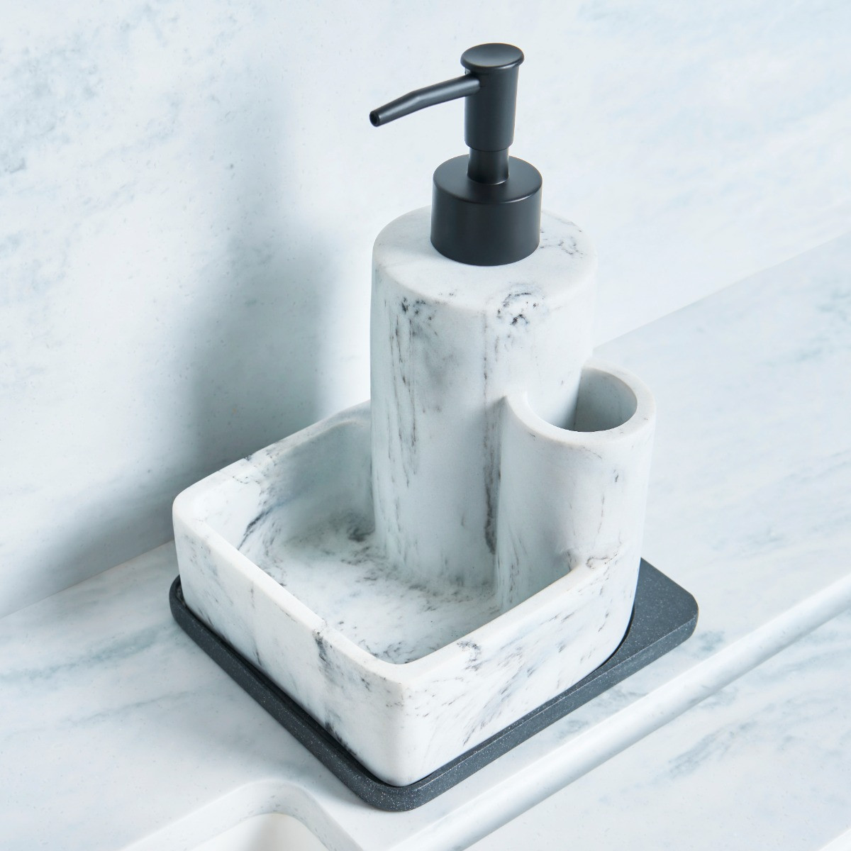OHS Kitchen Sink Soap Dispenser - White Marble>