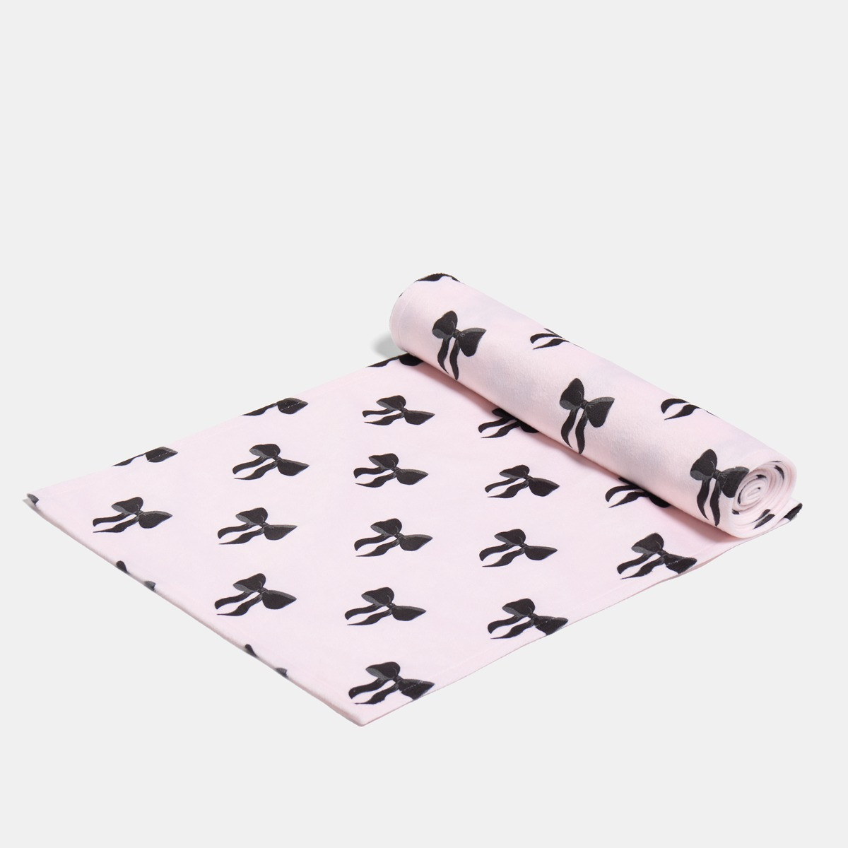 OHS Bow Print Table Runner - Light Pink>