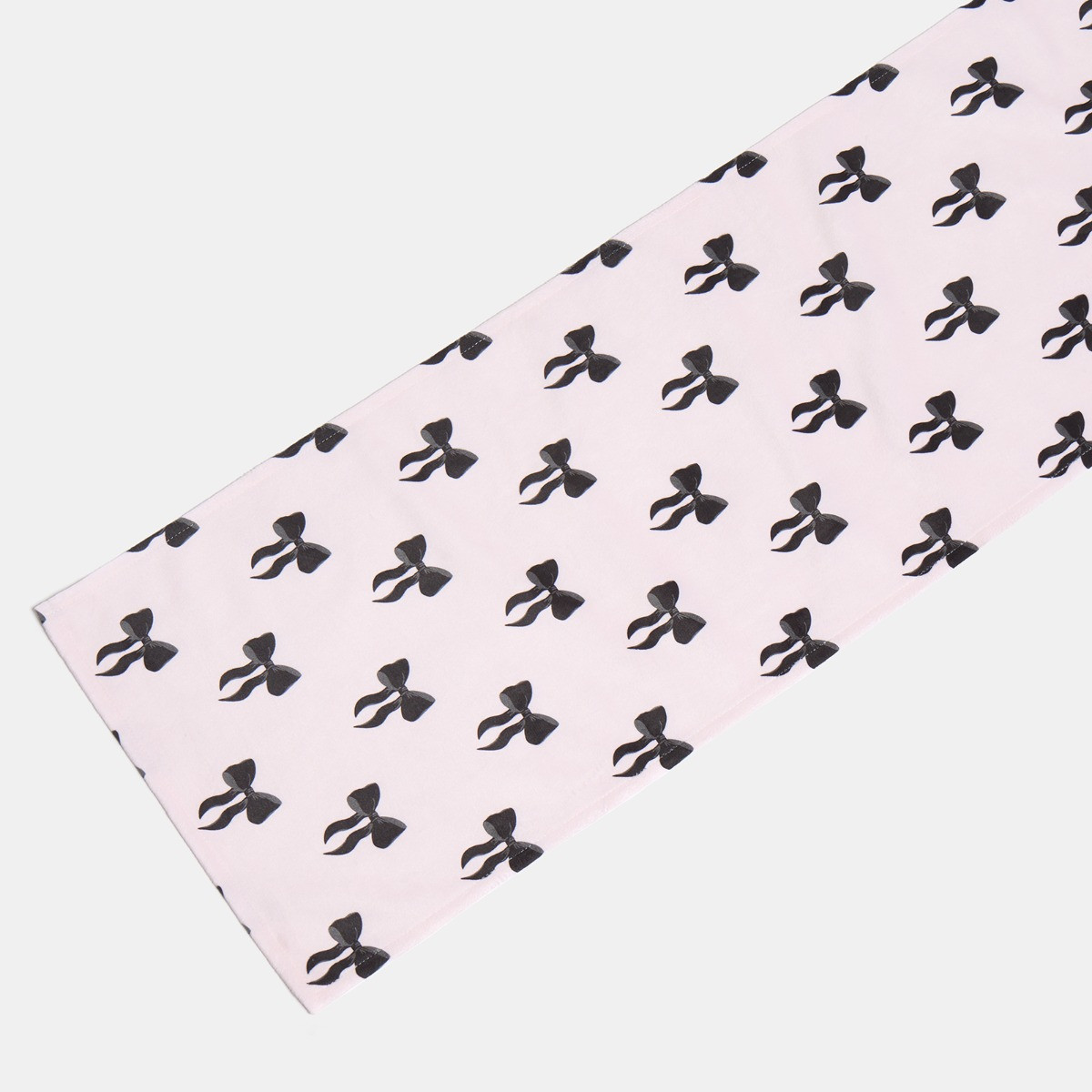 OHS Bow Print Table Runner - Light Pink>