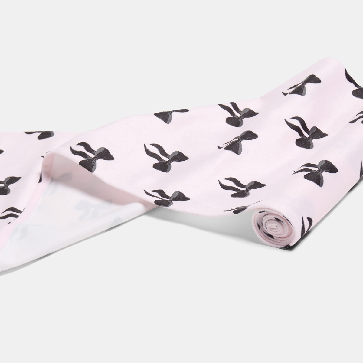 OHS Bow Print Table Runner - Light Pink>