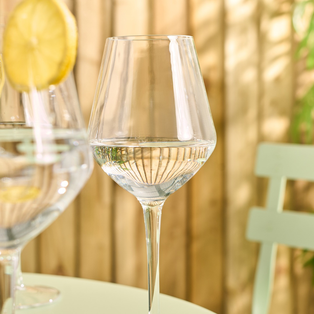 OHS Plastic Wine Glasses, Clear - 4 Pack>